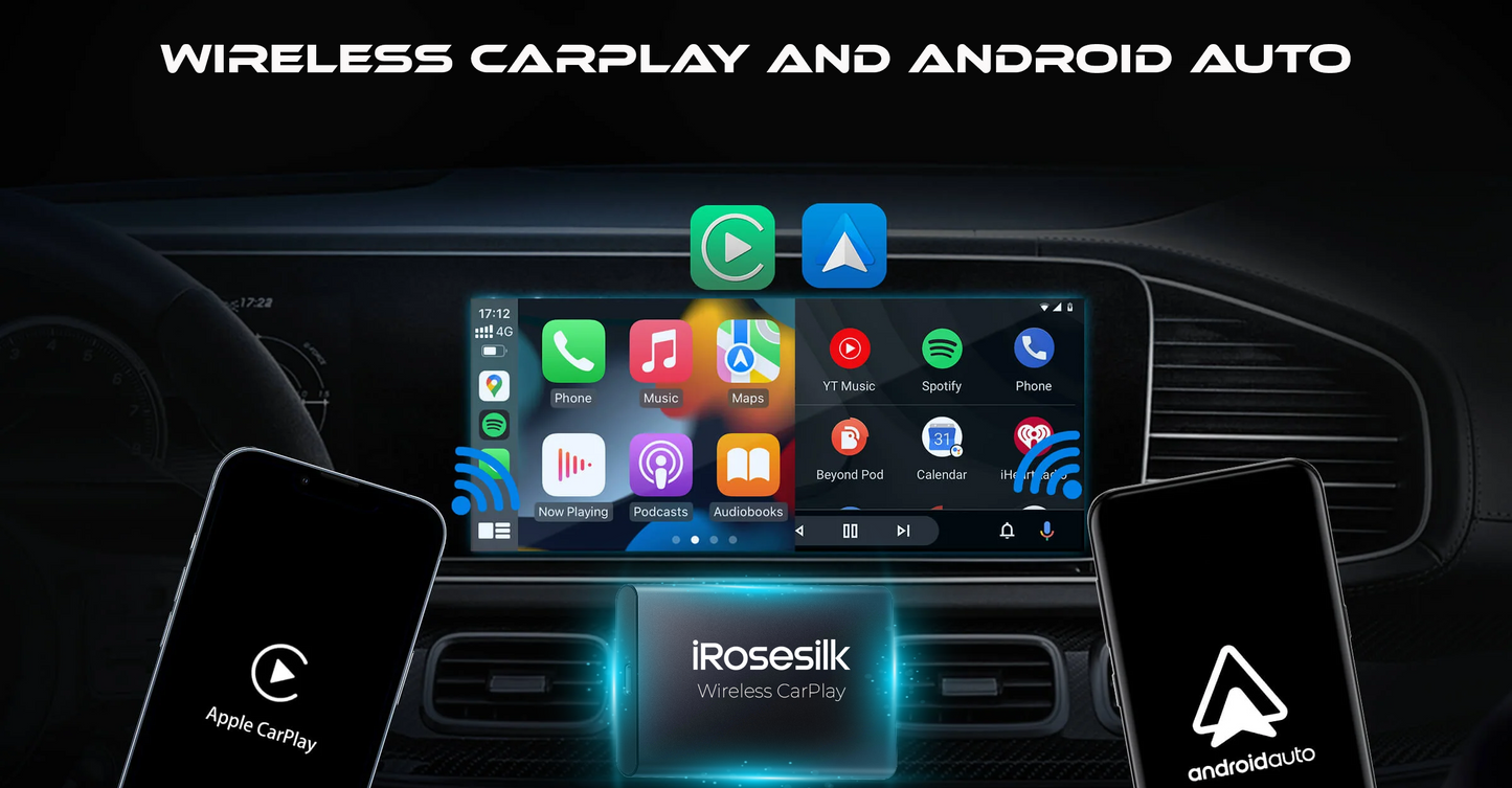 iRosesilk™ Pro Wireless CarPlay