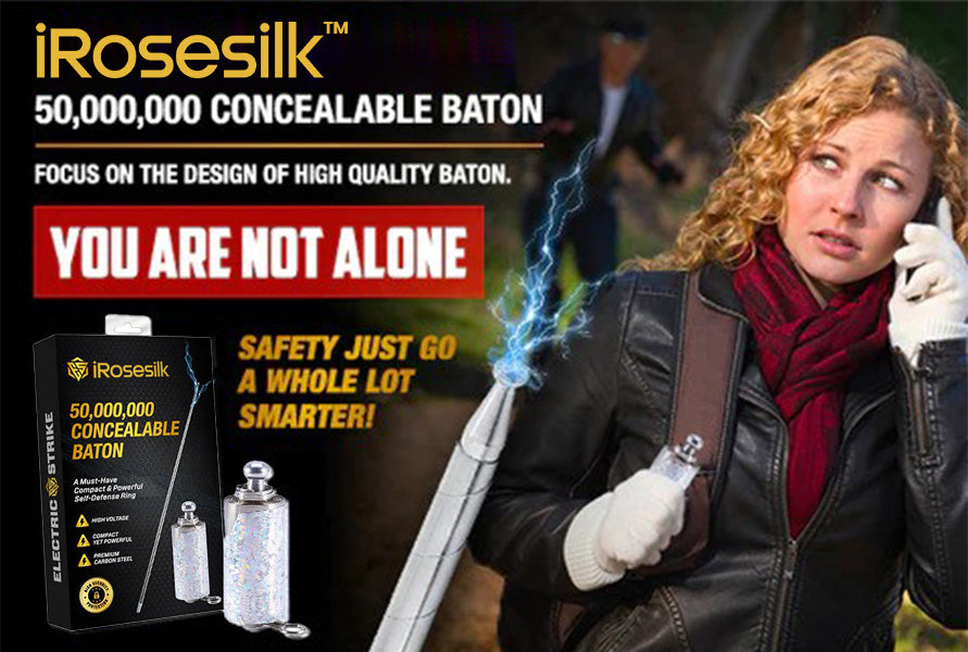 iRosesilk™ ElectricSpark 50,000,000 Volts Concealable Baton