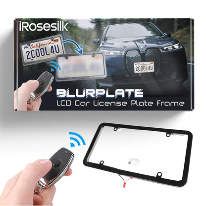 iRosesilk™ BlurPlate PROMAX LCD Car License Plate Frame