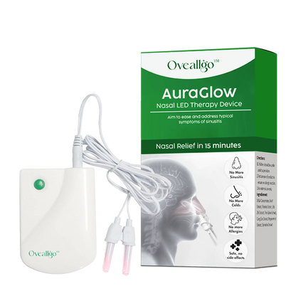 Oveallgo™ AuraGlow Nasal LED Therapy Device