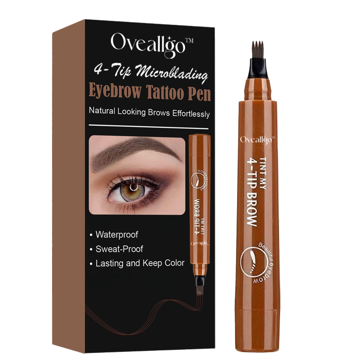 Oveallgo™ 4-Tip Microblading Eyebrow Tattoo Pen
