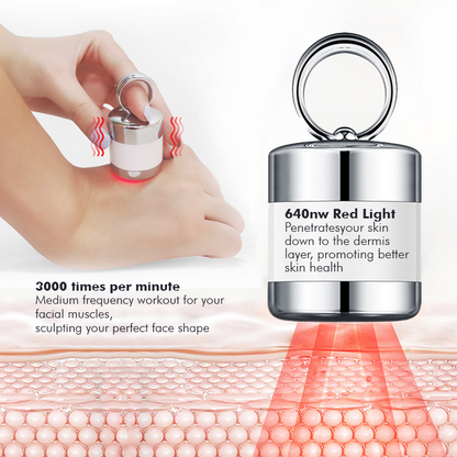 Oveallgo™ Korean Gold Seal Lifting Cream+ 2-in-1 Red Light / EMS Therapy Device SET