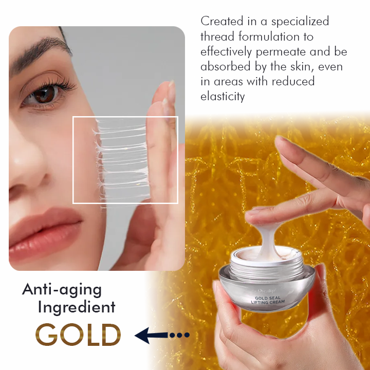 Oveallgo™ Korean Gold Seal Lifting Cream+ 2-in-1 Red Light / EMS Therapy Device SET