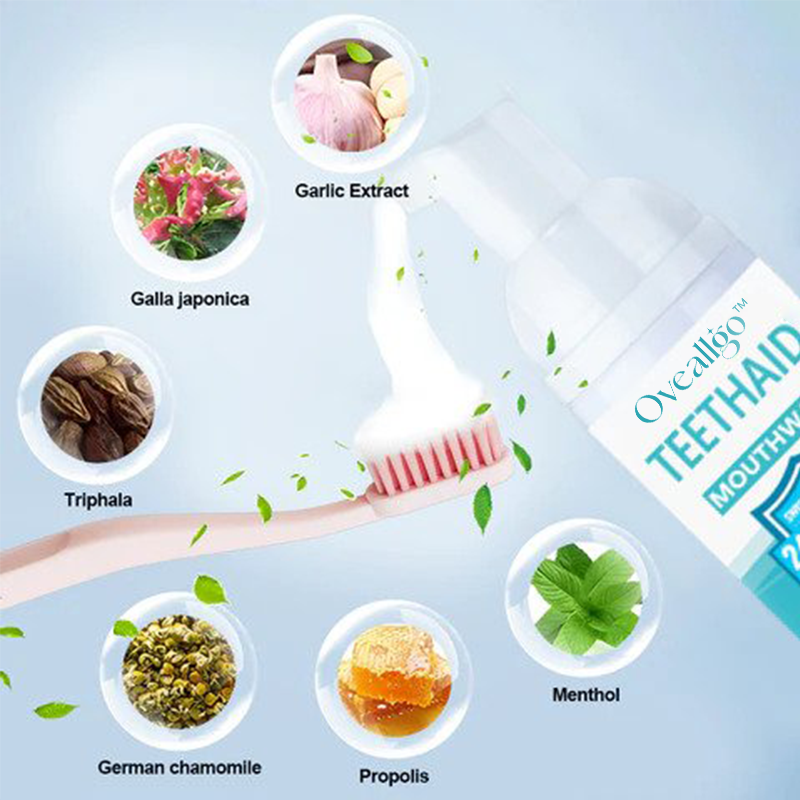 ✨Dentist-Recommended 🦷 Oveallgo™ Intensive Stain Removal Oral Cleansing Mousse
